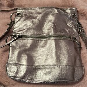 The Sak Silver Crossbody Bag